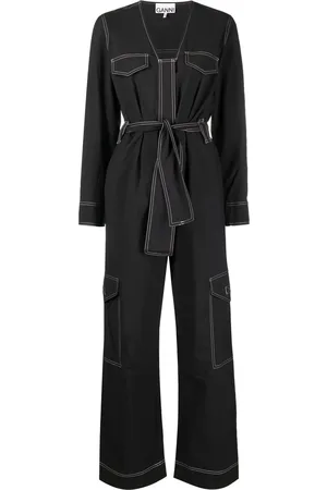 Ganni Jumpsuit con costuras en contraste