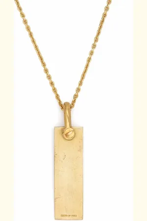 PARTS OF FOUR Collar con dije de placa