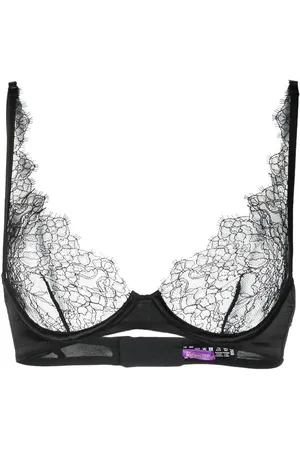 MAISON CLOSE Brasier con ribete de encaje