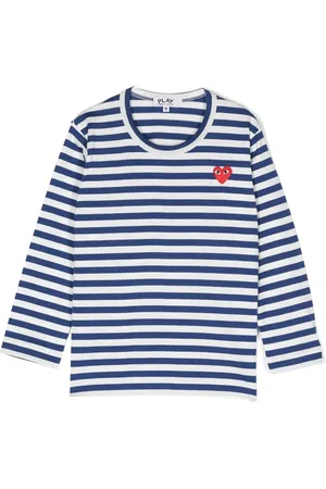 Comme des Garçons Playera con rayas estampadas