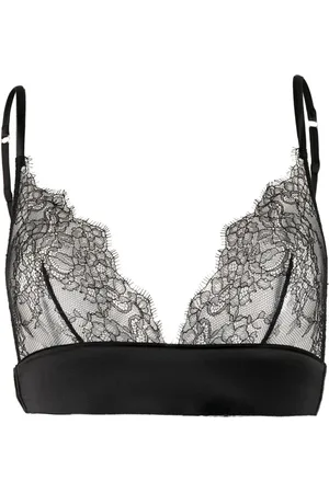 MAISON CLOSE Brasier con detalle de encaje