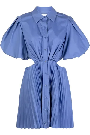 Simkhai Vestido camisero con mangas farol y aberturas