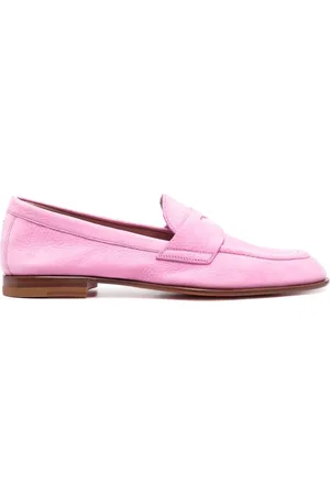 santoni Mocasines penny con puntera de almendra