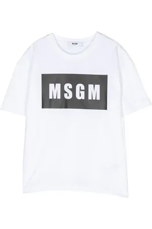 Msgm Playera con logo estampado