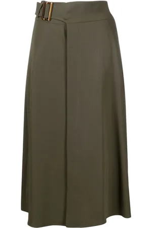 Ralph Lauren Falda midi Annsley acampanada