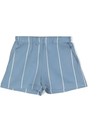 DOUUOD KIDS Shorts rectos con rayas estampadas