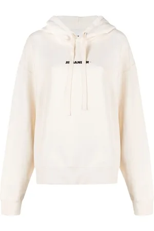Jil Sander Hoodie con logo estampado y cordones