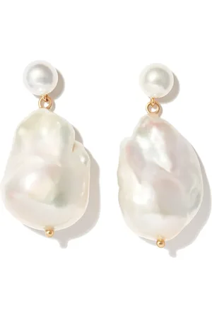 Mateo Aretes en oro amarillo de 14kt con perla