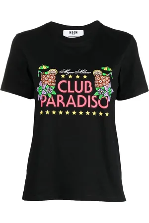Msgm Playera con estampado gráfico
