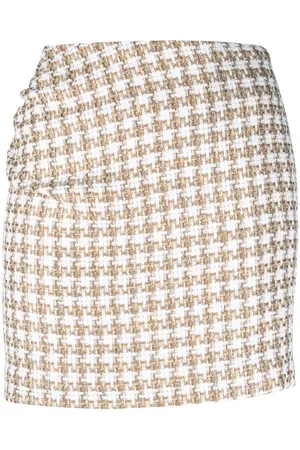 IRO Falda tweed con detalle fruncido
