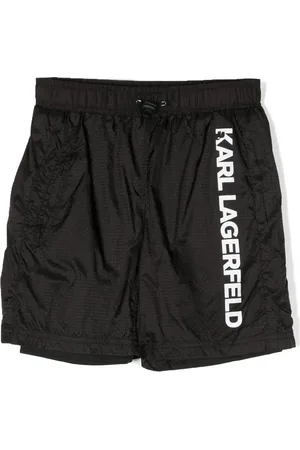 Karl Lagerfeld Shorts con logo estampado y diseño a capas