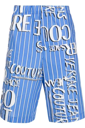 VERSACE Shorts con logo estampado