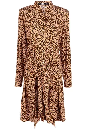 Karl Lagerfeld Vestido camisero con estampado de leopardo
