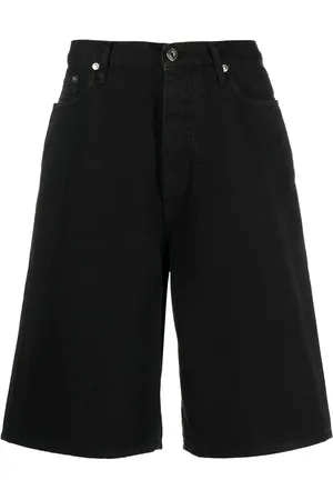 OFF-WHITE Shorts de mezclilla con parche del logo
