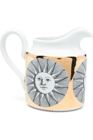 FORNASETTI Jarra de leche con estampado Soli