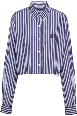 Miu Miu Camisa con rayas estampadas