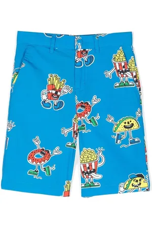 Stella McCartney Shorts chino con estampado gráfico