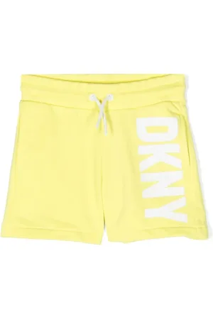 DKNY Shorts con cordones en la pretina y logo estampado
