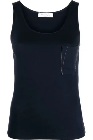 Fabiana Filippi Camiseta bordado con mostacillas