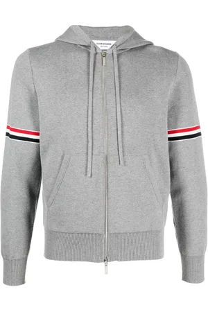 Thom Browne Hoodie a rayas con cierre