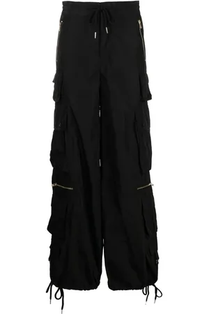Cynthia Rowley Pantalones cargo con diseño ancho