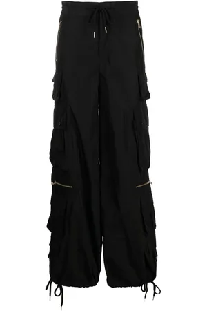 Cynthia Rowley Pantalones cargo con diseño ancho