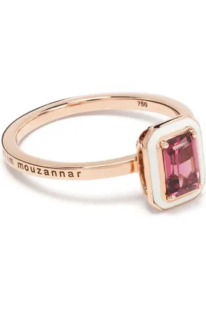 SELIM MOUZANNAR Anillo Mina en oro rosa de 18kt con rodalita