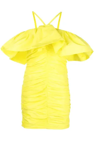 Msgm Vestido corto con ribete de volantes