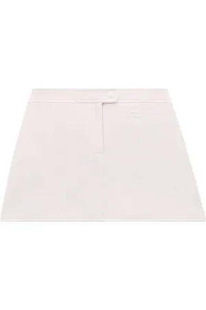 Courrèges Falda corta acampanada