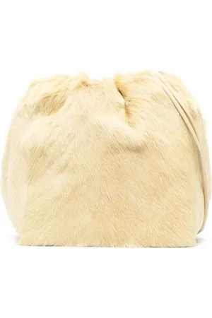 Jil Sander Bolsa de hombro de pelo con cordones