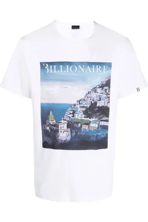 BILLIONAIRE Playera con estampado gráfico y cuello redondo