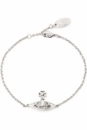 Vivienne Westwood Pulsera de cadena con placa Orb