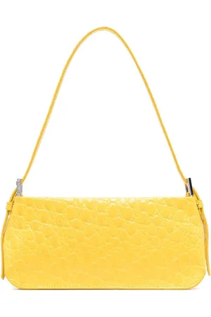 Bolso barril XS nylon print Small Hearts amarillo