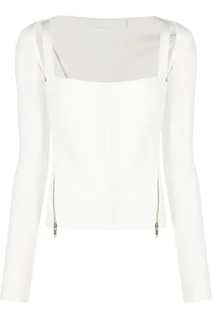 DION LEE Top estilo corset Moto