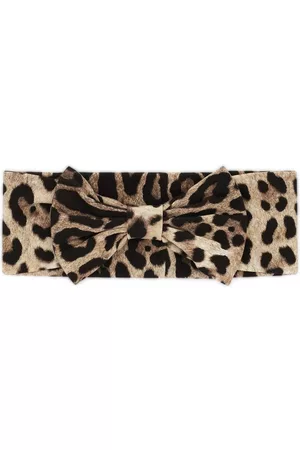 Dolce & Gabbana Diadema con estampado de leopardo