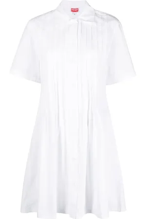 Kenzo Vestido con efecto plisado