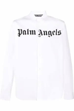 Palm Angels Camisa con logo estampado