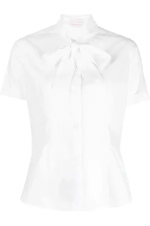 Saiid Kobeisy Camisa de popelina con moño