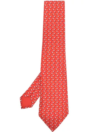 Hermès Corbata de seda con caracol estampados 2000 pre-owned