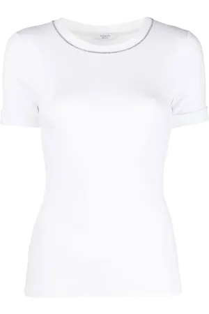 PESERICO SIGN Playera de tejido fino de canalé