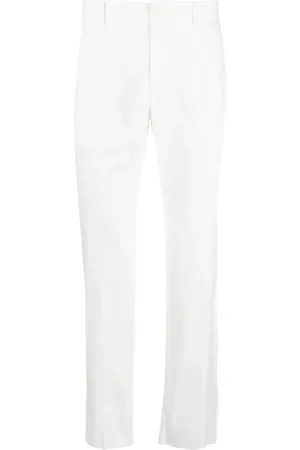 Dolce & Gabbana Pantalones de vestir con etiqueta del logo