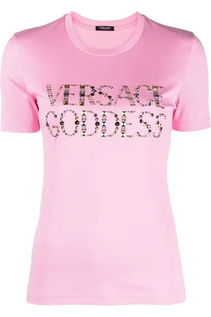 VERSACE Playera con aplique eslogan