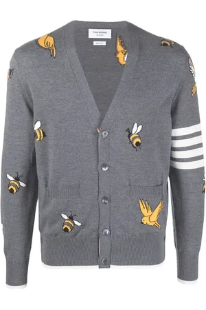 Thom Browne Cárdigan con motivo 4-Bar