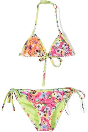 Msgm Bikini estilo triángulo con cuello halter