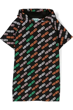 Kenzo Vestido tipo hoodie con logo estampado