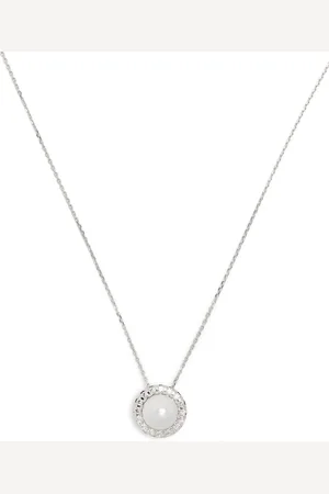 Tasaki Collar Akoya en oro blanco de 18kt con diamantes