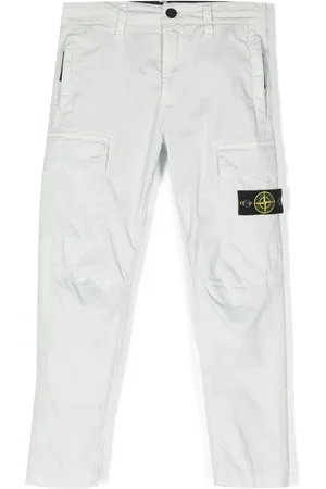 Stone Island Pantalones cargo con motivo de brújula