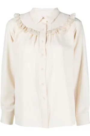 See by Chloé Blusa con ribete de volantes