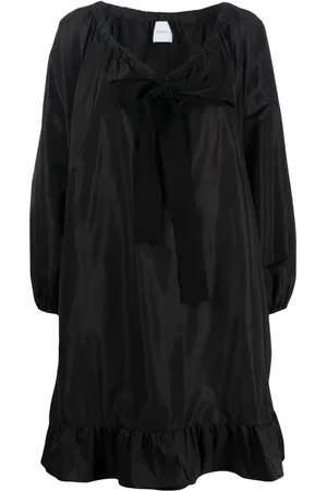 Patou Vestido corto con mangas farol y dobladillo de volantes