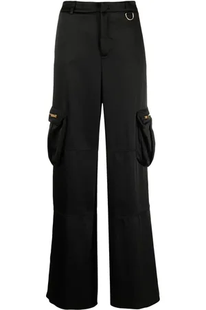 BLUMARINE Pantalones cargo con diseño ancho